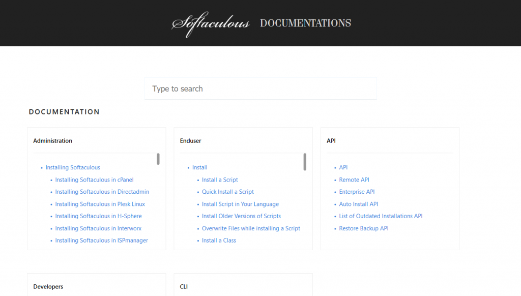 Softaculous documentation updated