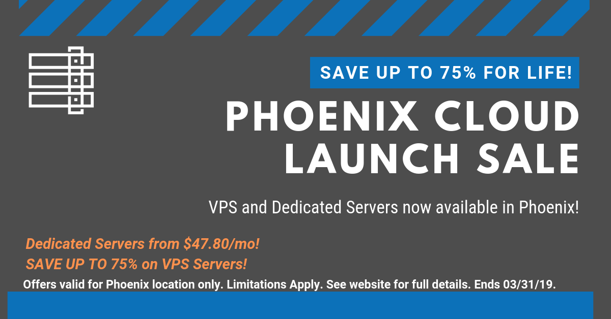 Phoenix dc now deploying kvm vps and dedicated servers on asia-optimized network