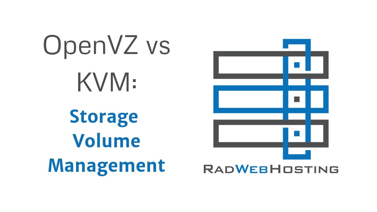 Openvz vs kvm storage volume management