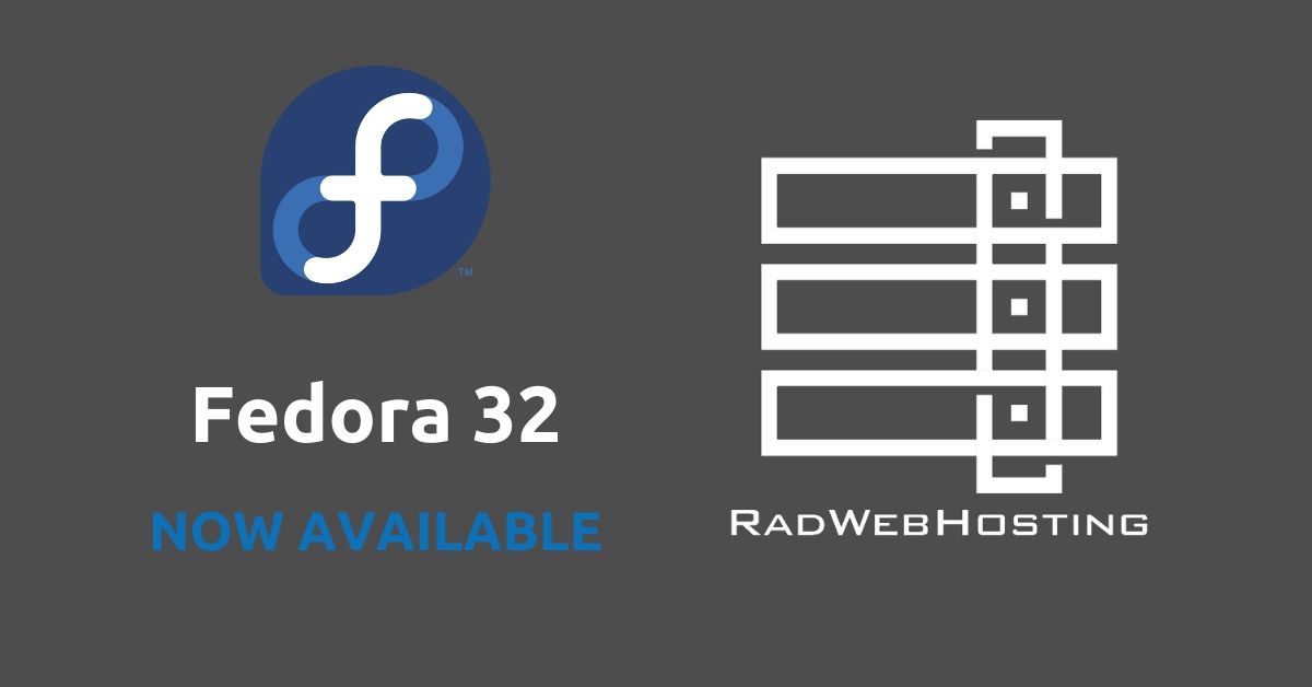 Fedora 32 now available for vps servers