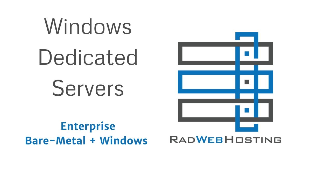 Windows dedicated servers in hipaa-compliant data center