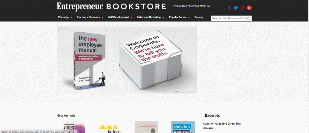 bookstore.entrepreneur.com lWooCommerce Showcase