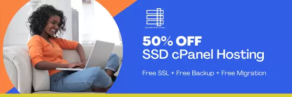 50% off cpanel hosting