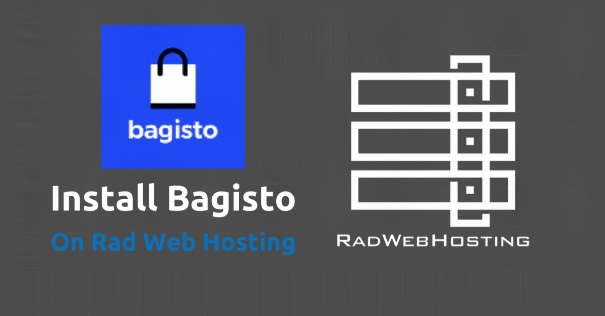 Install bagisto on rad web hosting