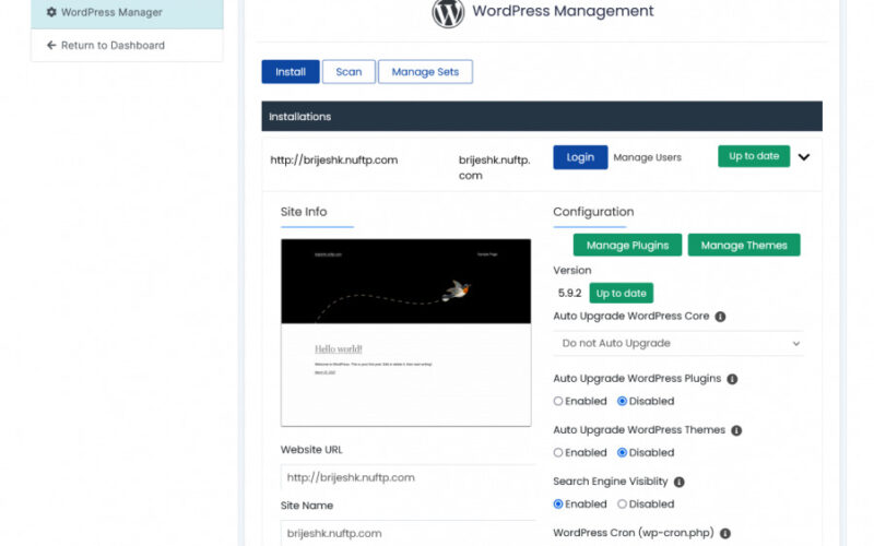 Wordpress manager launched on blesta marketplace