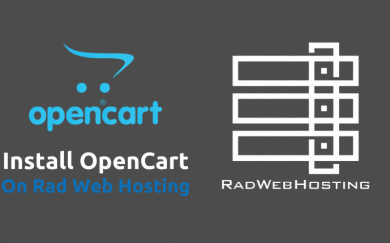 How to install opencart on rad web hosting cpanel account