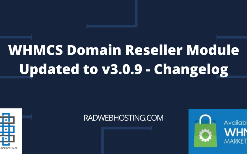 Whmcs domains reseller updated to v3. 0. 9