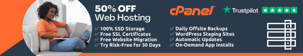 50% off 25x faster cpanel hosting backed by blazing fast ssds