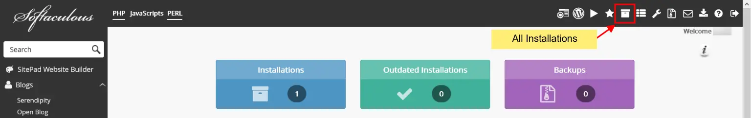 Navigate To All Installations Navigate to all installations