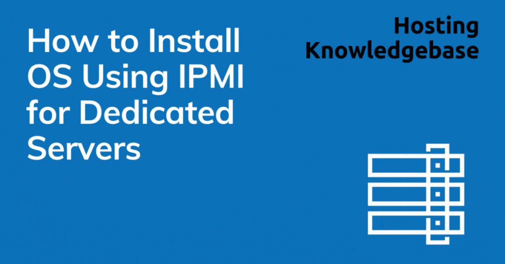 How to install os via ipmi