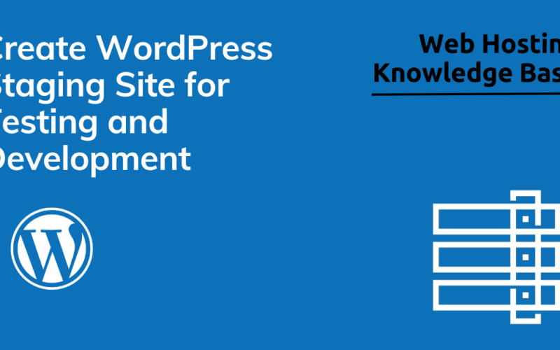 Create wordpress staging site
