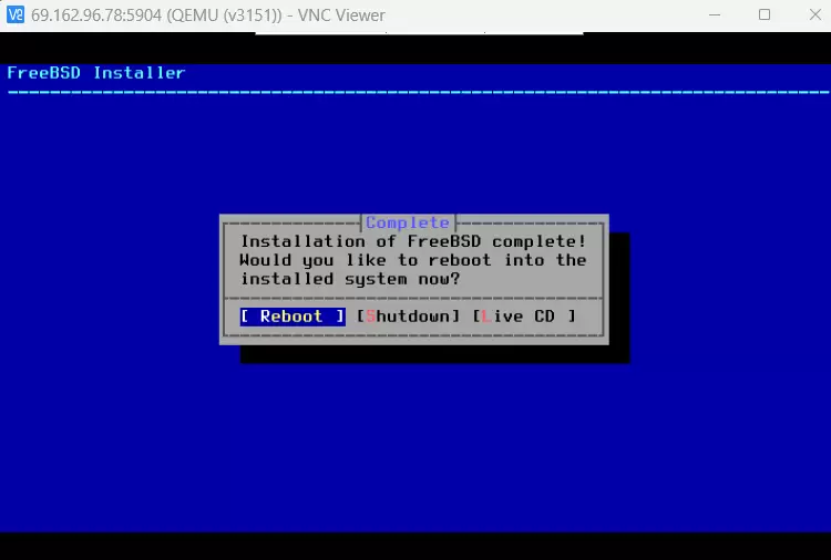 Reboot The Vps Reboot the vps