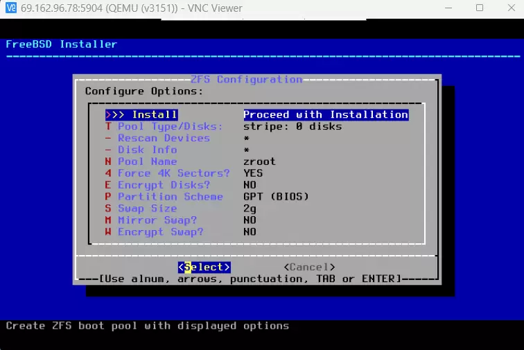 Configure Zfs Pool Details Configure zfs pool details