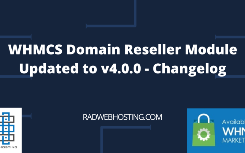 Whmcs domain reseller module updated to v4. 0. 0