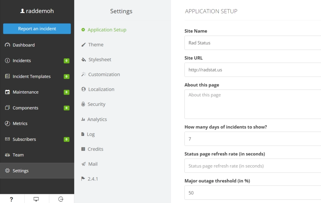 Self-Hosted Status Page: How To Deploy Cachet On Almalinux Vps Image 3 After install, configure the cachet settings in the admin dashboard to customize the status page behavior and appearance.