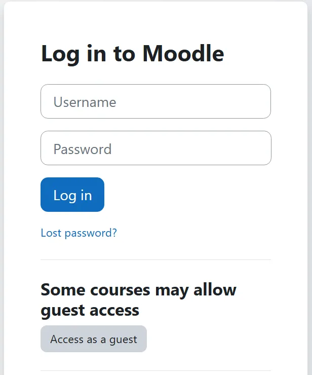 Login To Moodle Admin Panel Login to moodle admin panel