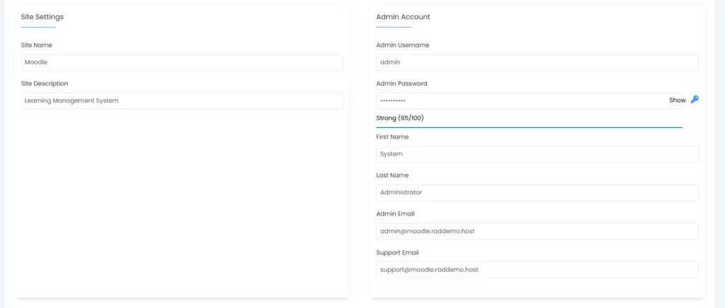 Configure Moodle Administrator Settings Configure moodle administrator settings