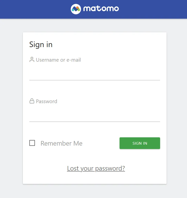 Matomo Login Matomo login