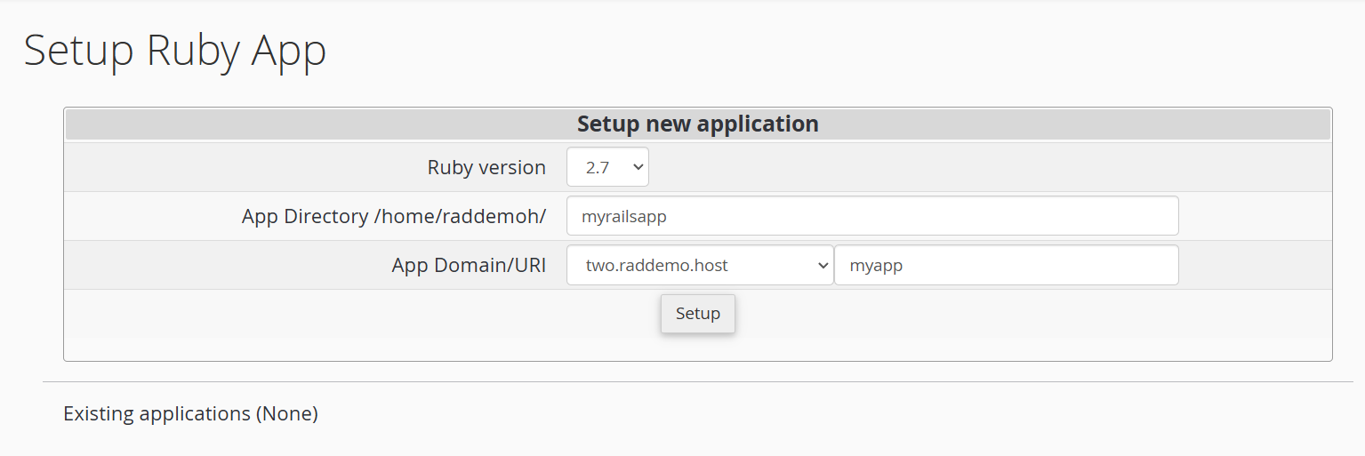 How To Manage Ruby Apps In CPanel - Rad Web Hosting Blog