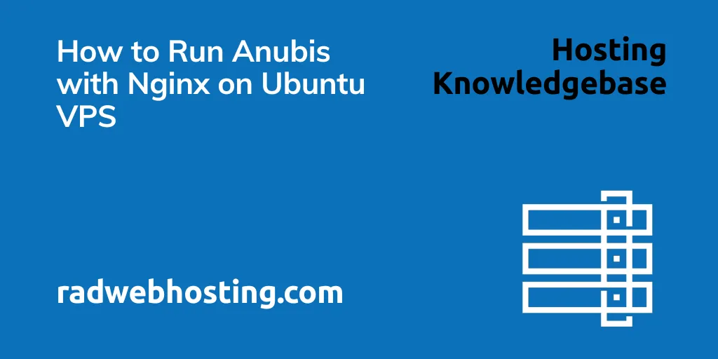 How to run anubis with nginx on ubuntu vps