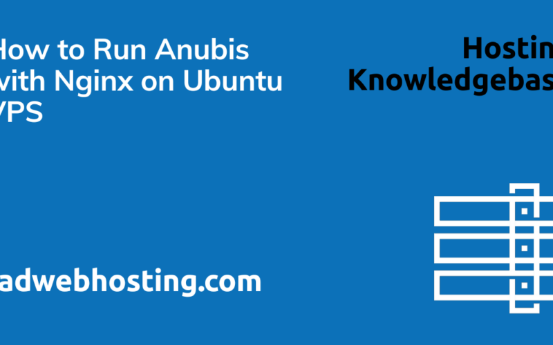 How to run anubis with nginx on ubuntu vps