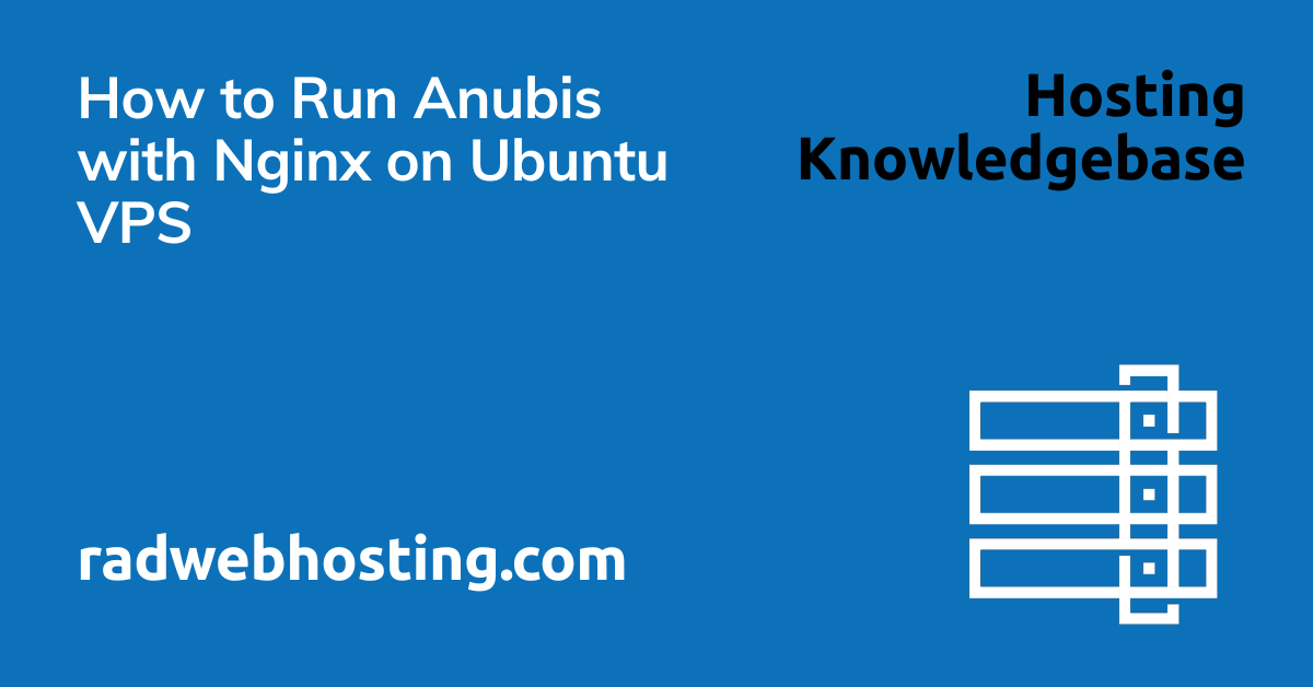 How to run anubis with nginx on ubuntu vps