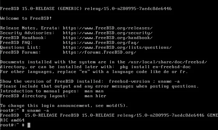 Freebsd 15 Freebsd 15