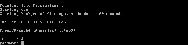 Launch A Freebsd 15 Vps Server Image 7 Login - launch a freebsd 15 vps