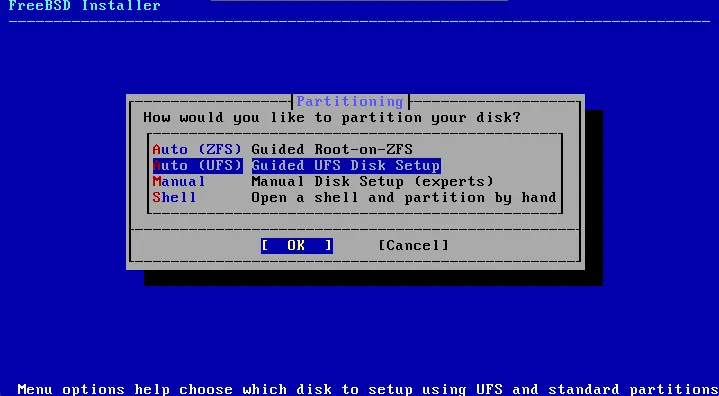 Configure Disk Partitioning - Launch A Freebsd 15 Vps Configure disk partitioning - launch a freebsd 15 vps