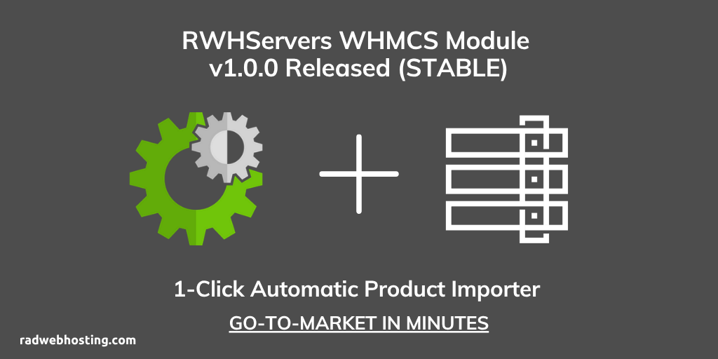 Announcing rwhservers for whmcs: payg vps & dedicated server reselling