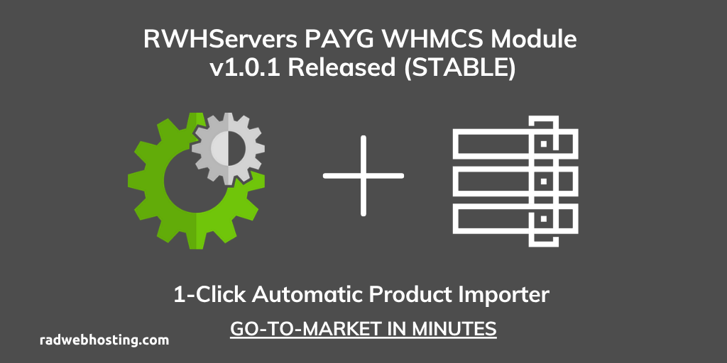 Rwhservers payg server module updated to v1. 0. 1