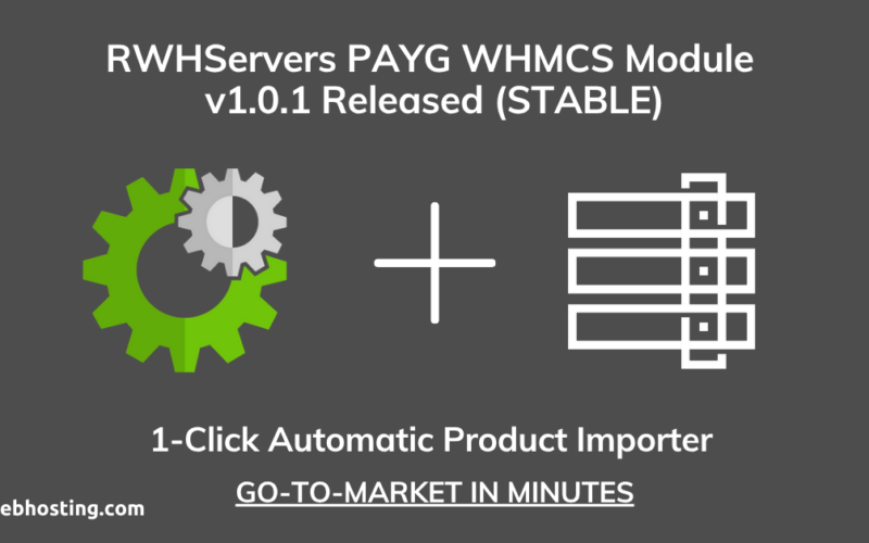 Rwhservers Payg Server Module Updated To V1.0.1 Image 1 Rwhservers payg server module updated to v1. 0. 1