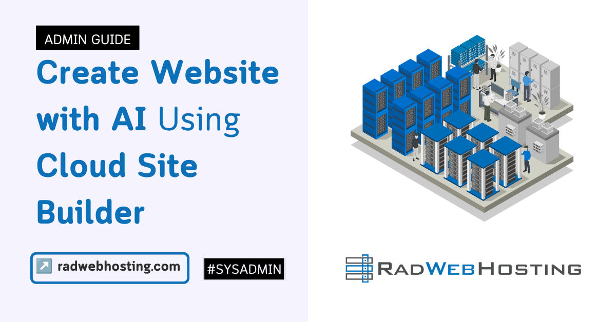 Create website with ai using cloud site builder
