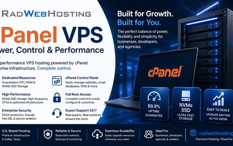 Rad Web Hosting Delivers High-Performance Cpanel Vps Hosting With Enterprise Infrastructure And Expert Management Image 3 Rad web hosting delivers high-performance cpanel vps hosting with enterprise infrastructure and expert management